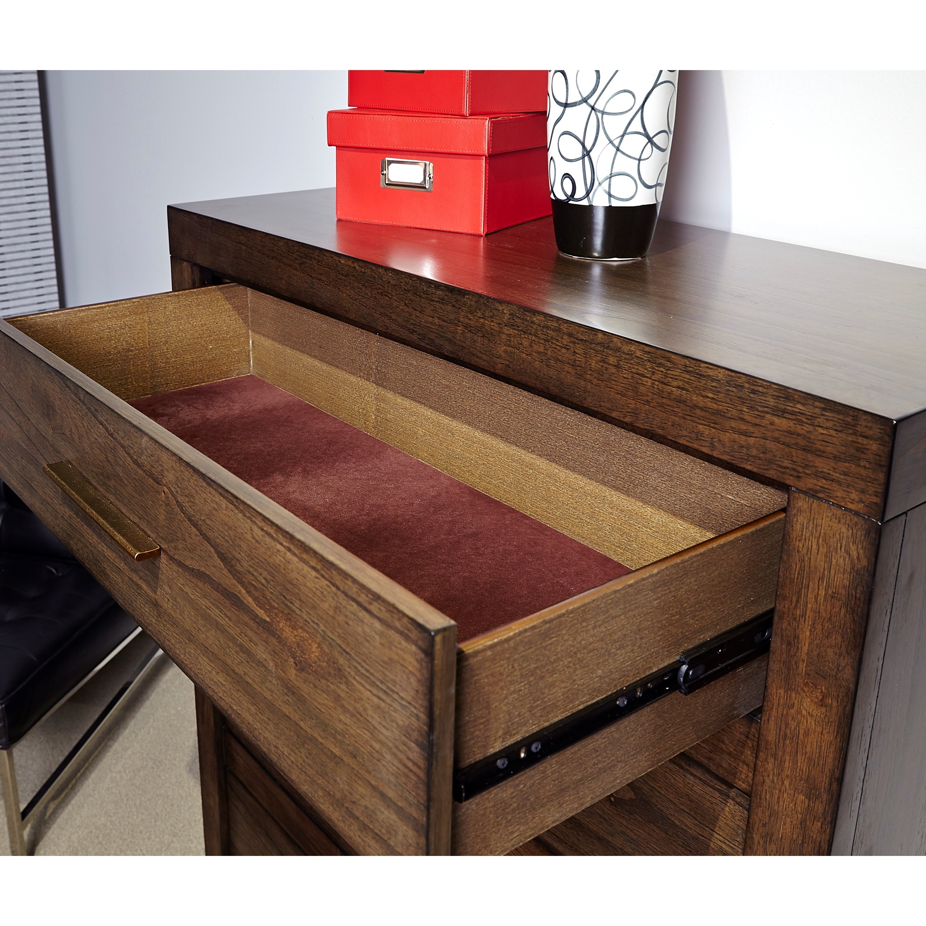 Aspenhome Modern Loft IML456BRN Contemporary 5Drawer Bedroom Chest